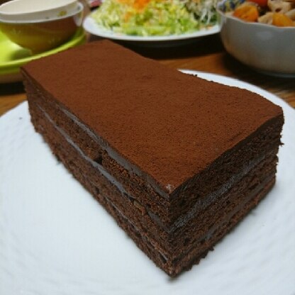 本格的な生チョコケーキが作れて感激です。濃厚でとっても美味しかったです！